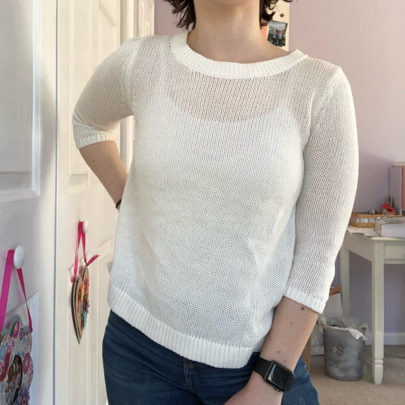 White Banana Republic Sweater - Picture 1 of 4